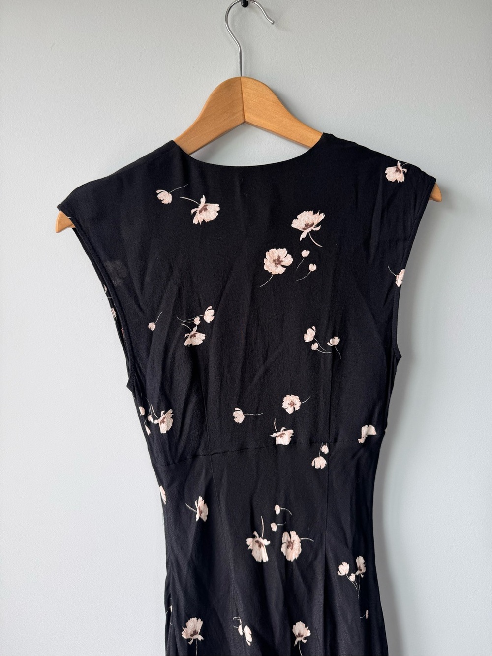 Dynamite Black Maxi Dress with Blush Floral Print - Picture 3 of 5